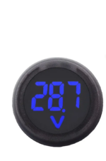 Digital voltmetru DC 4-30V rotund albastru